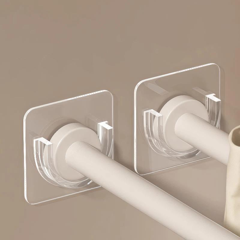 Curtain Rods - Delme Gerektirmeyen Şeffaf Kendinden Yapışkanlı Perde