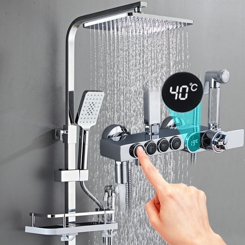 Lüks Gümüş LED Dijital Ekranlı - Faucet incelemesi ve fiyatı
