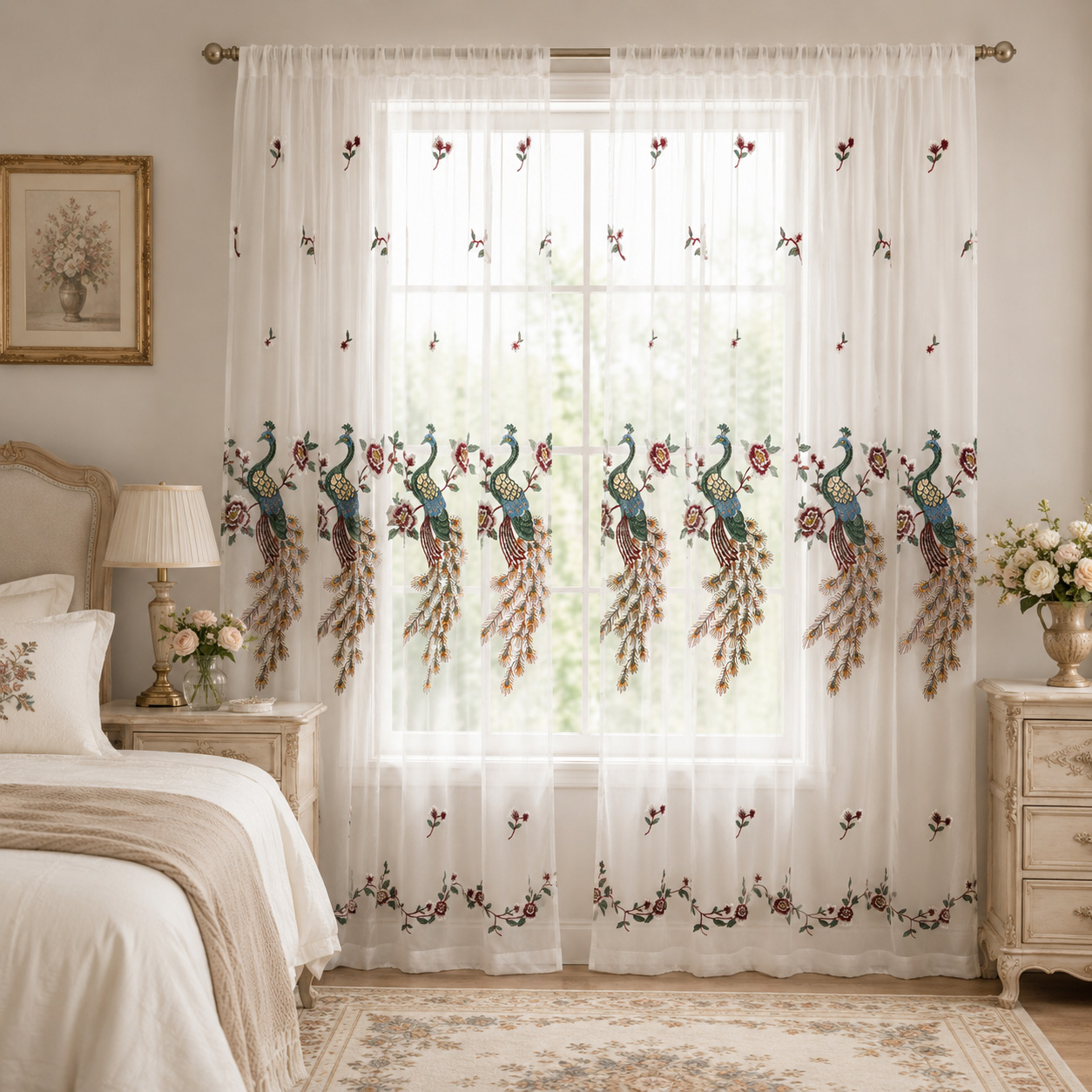 1 Adet, Beyaz Taze Ins-Stil Şa - Curtain Rods incelemesi ve fiyatı