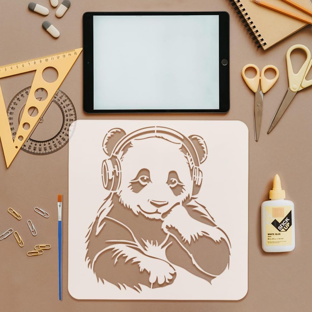 Boya Fırçası ile Panda Şablonu - Paint Brush incelemesi ve fiyatı