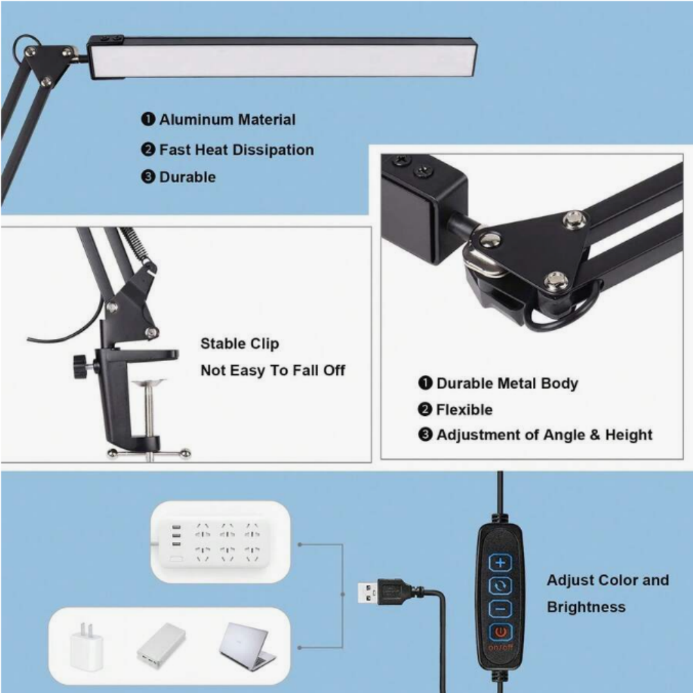 Ev İçin LED Masa Lambası, Okum - Light Switch incelemesi ve fiyatı