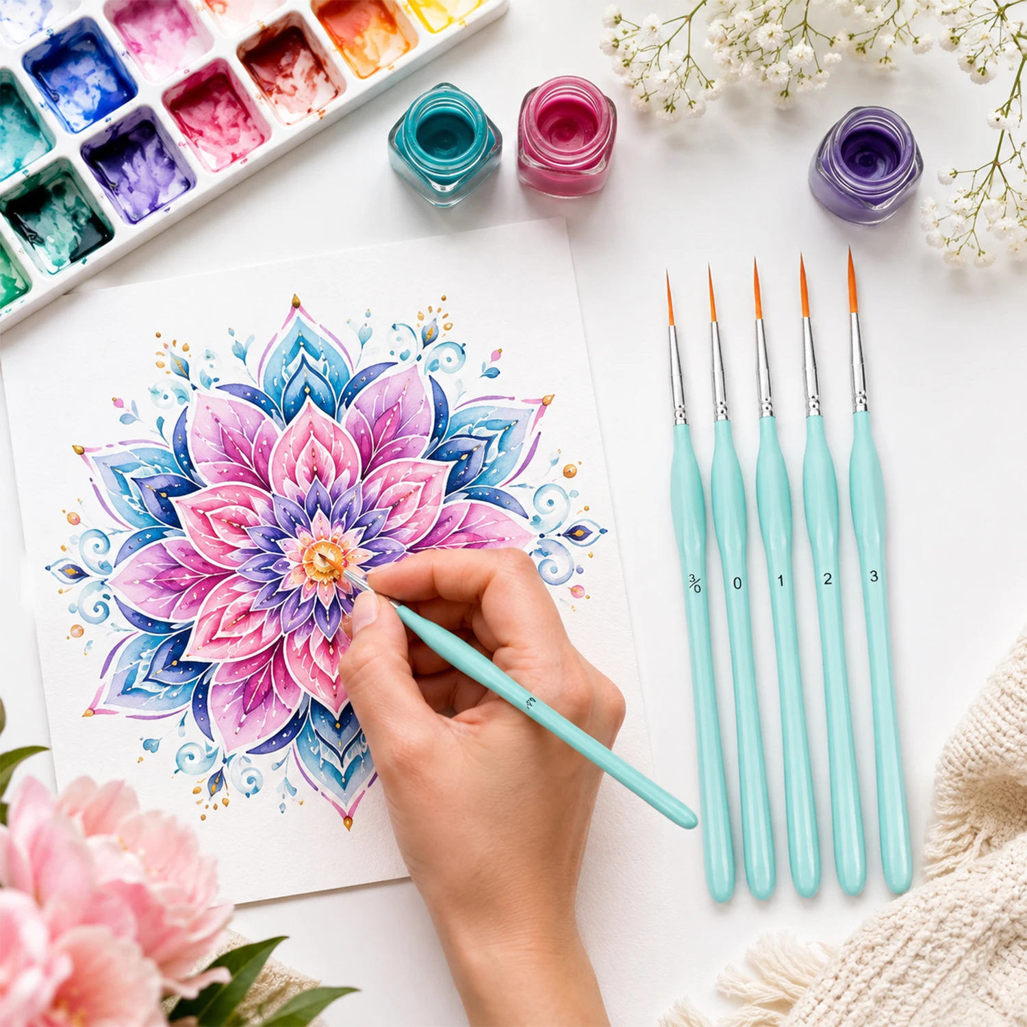 6 adet Rigger Boya Fırçası Set - Paint Brush incelemesi ve fiyatı